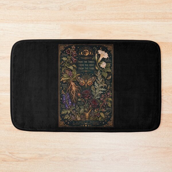 Item preview, Witch Botanical Dark Floral Art Print | Gothic Herbalism Wall Decor | Forest Witch Halloween Gift designed and sold by Fanverse Merchandise.