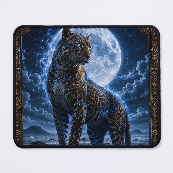 Item preview, Moonlit Leopard Spirit – Guardian of the African Night designed and sold by i-corp.