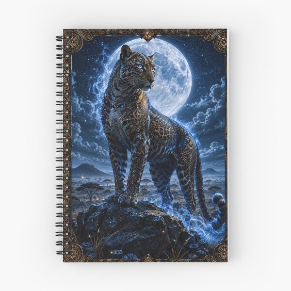 Item preview, Moonlit Leopard Spirit – Guardian of the African Night designed and sold by i-corp.