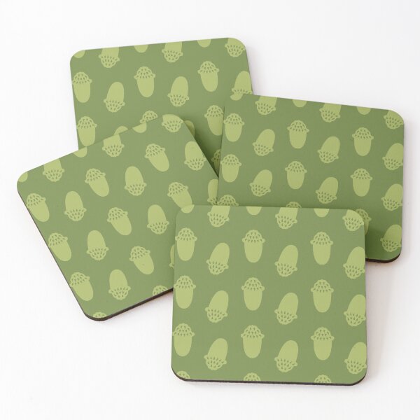Item preview, Minimal Acorns Pattern 1 - Green designed and sold by Daniel Bevis Design.