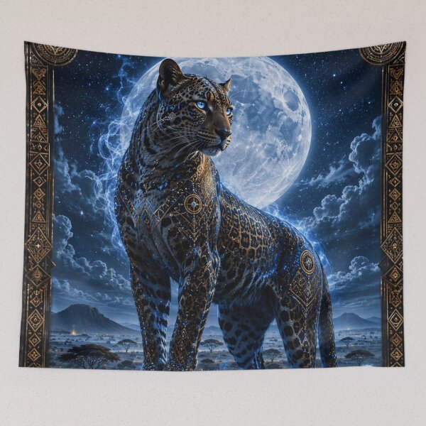 Item preview, Moonlit Leopard Spirit – Guardian of the African Night designed and sold by i-corp.