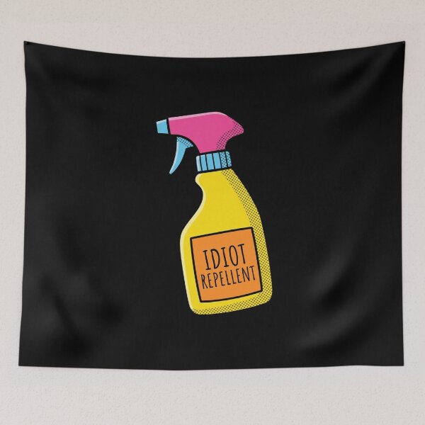 Item preview, Funny Idiot Repellent Sarcastic Pop Art Spray Bottle designed and sold by AdyKurniawan.