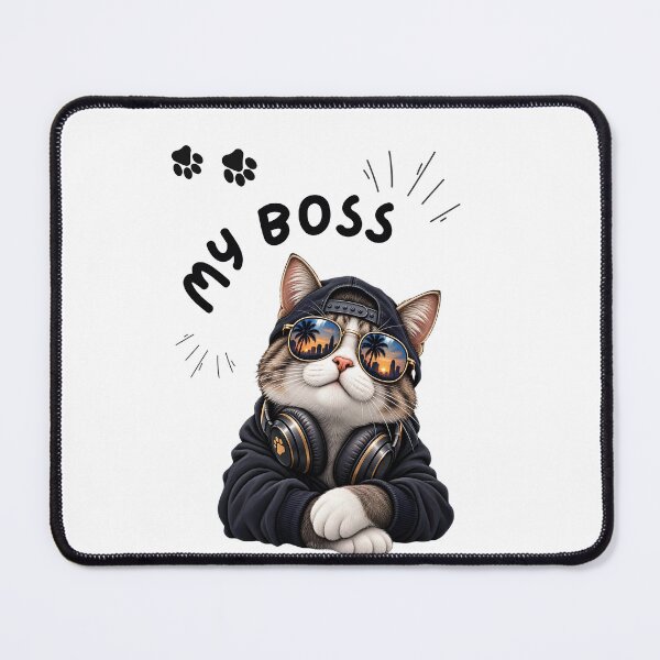 Item preview, Cool Cat in Hoodie with Dubai Skyline Sunglasses designed and sold by ReGenDx.