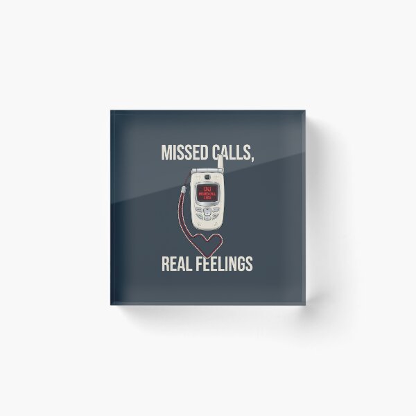 Item preview, Missed Calls Real Feelings - Y2K Aesthetic Flip Phone Art designed and sold by SplashTastic.
