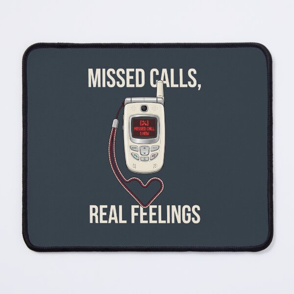 Item preview, Missed Calls Real Feelings - Y2K Aesthetic Flip Phone Art designed and sold by SplashTastic.