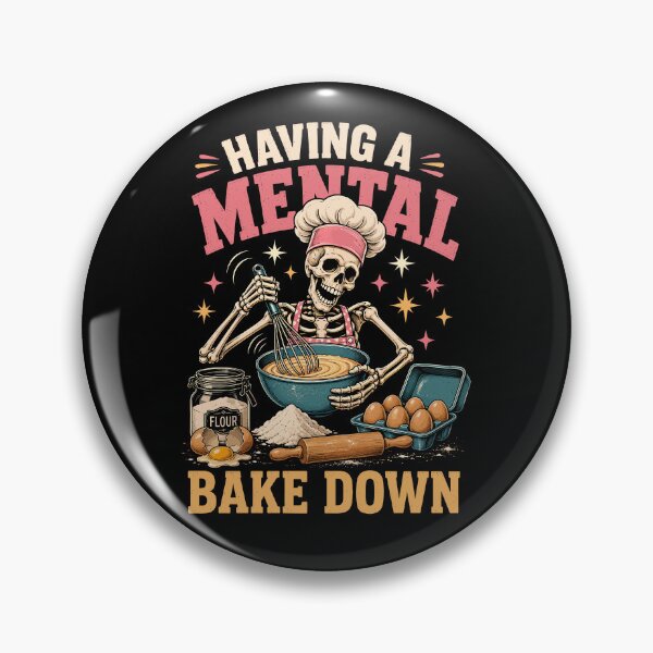 Item preview, Having A Mental Bake Down Funny Baker Baking designed and sold by Portes-Ruty.