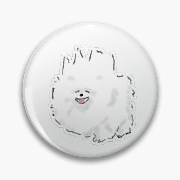 Item preview, Happy Fluffy White Pomeranian Smile designed and sold by raun.draw.