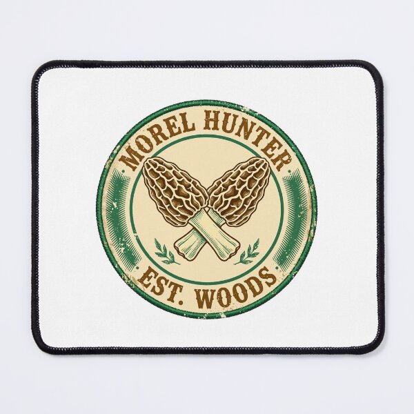 Item preview, Morel Hunter Vintage Badge - Wild Mushroom Foraging Club designed and sold by TauqeerArts.