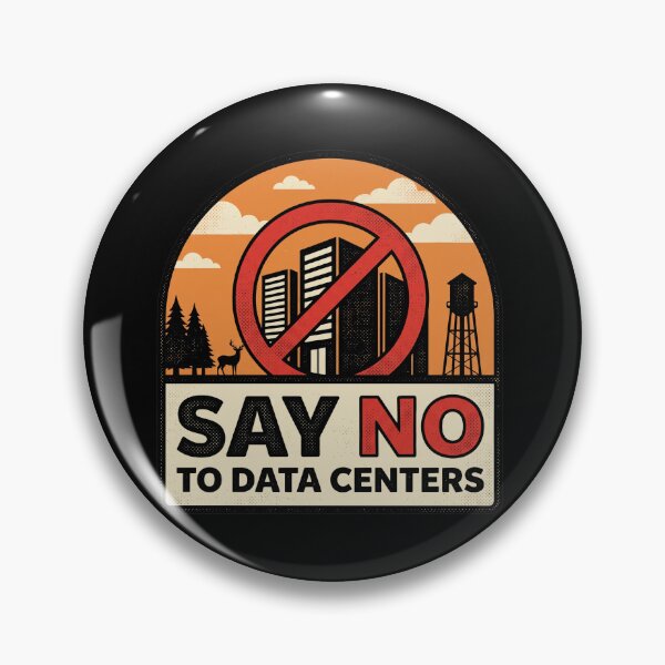 Item preview, Say No To Data Centers Retro Nature Conservation designed and sold by AdyKurniawan.
