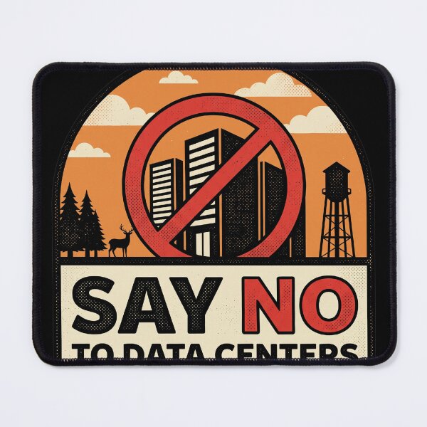 Item preview, Say No To Data Centers Retro Nature Conservation designed and sold by AdyKurniawan.