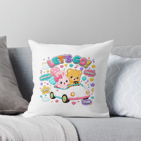 Item preview, Let’s Go! Cute Bunny and Bear Car Adventure designed and sold by Atlant11.