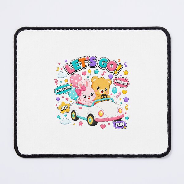 Item preview, Let’s Go! Cute Bunny and Bear Car Adventure designed and sold by Atlant11.
