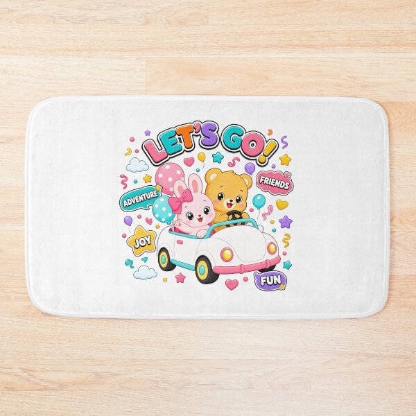 Item preview, Let’s Go! Cute Bunny and Bear Car Adventure designed and sold by Atlant11.