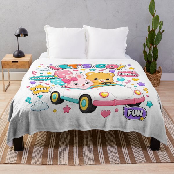 Item preview, Let’s Go! Cute Bunny and Bear Car Adventure designed and sold by Atlant11.