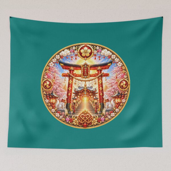 Item preview, Sacred Gate Crest: Divine Sakura Shrine Emblem designed and sold by sunbowjp stadio.