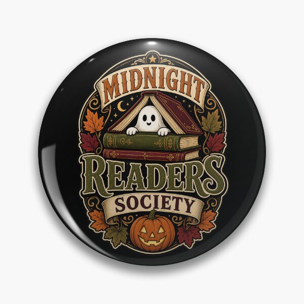 Artikelvorschau, Midnight Readers Society – Niedlicher Geisterbuchliebhaber entworfen und verkauft von Graphic Vibe Designs.