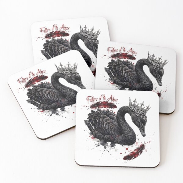 Item preview, Feathers of the Abyss - Watercolor of the Gothic Swan designed and sold by Anima Atra.