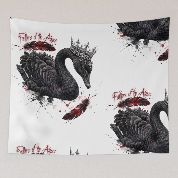 Item preview, Feathers of the Abyss - Watercolor of the Gothic Swan designed and sold by Anima Atra.