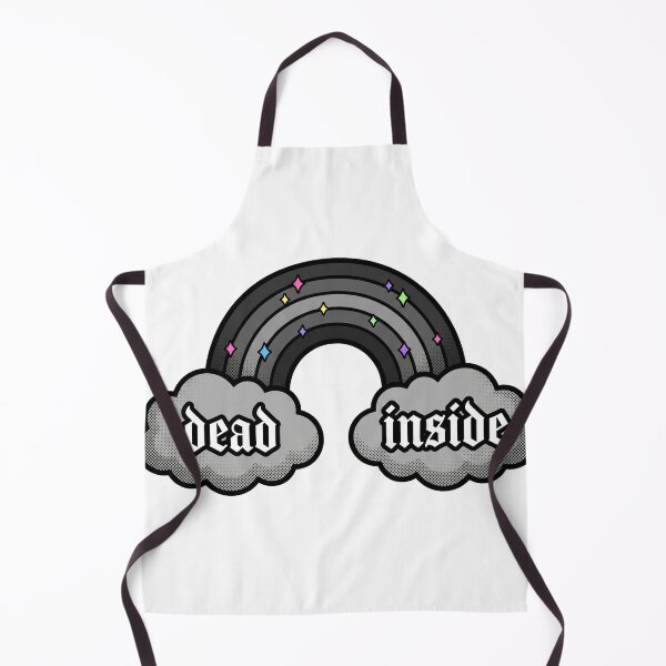 Item preview, Dead Inside Ironic Grayscale Rainbow Pastel Goth designed and sold by AdyKurniawan.