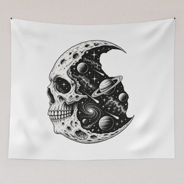 Item preview, Celestial Skull Moon designed and sold by AleksKos.