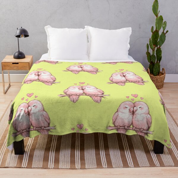 Item preview, Sweet inseparable birds in love, hearts, romance designed and sold by Mauswohn.