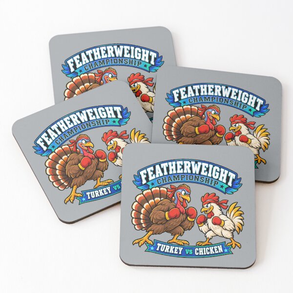 Item preview, Featherweight Championship – Funny Turkey vs Chicken designed and sold by Aimetoi.