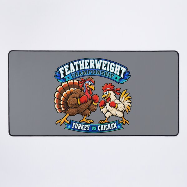 Item preview, Featherweight Championship – Funny Turkey vs Chicken designed and sold by Aimetoi.
