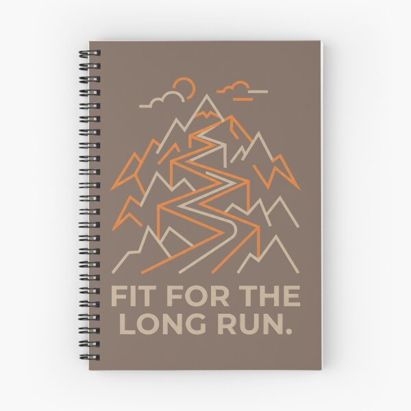 Item preview, Fit For The Long Run - Mountain Trail Runner Line Art designed and sold by SplashTastic.