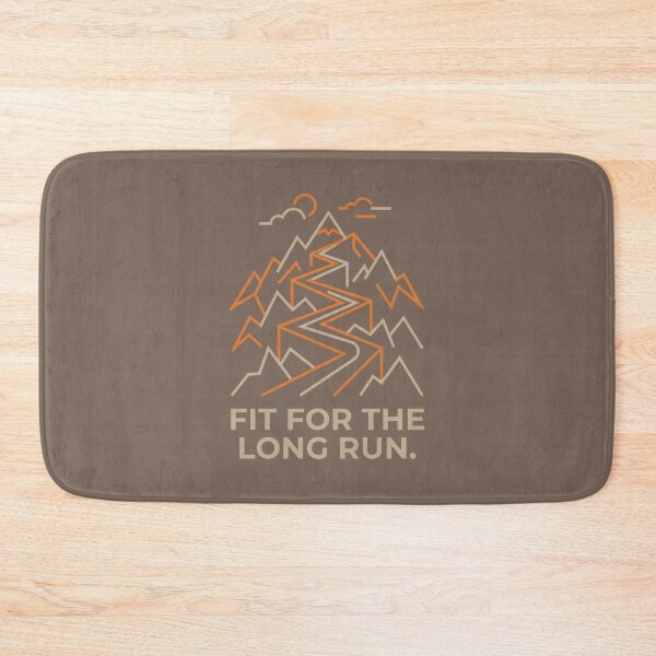 Item preview, Fit For The Long Run - Mountain Trail Runner Line Art designed and sold by SplashTastic.