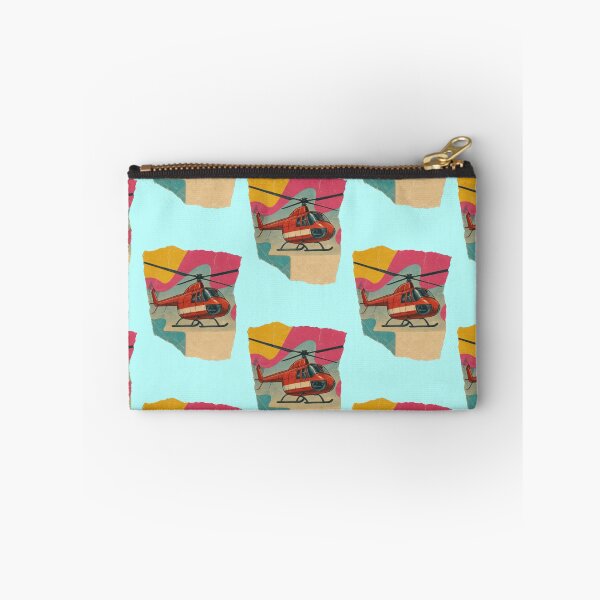 Item preview, Red helicopter retro vintage paper collage designed and sold by Mauswohn.