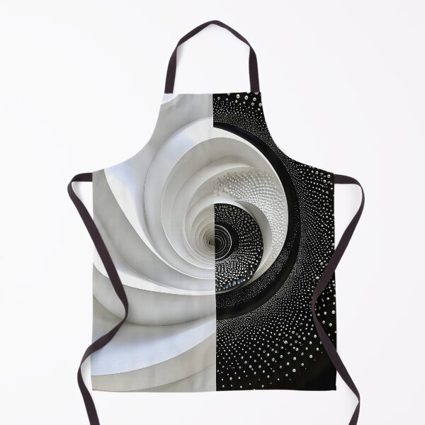 Item preview, Intricate Black and White Spiral designed and sold by Vicky Brago-Mitchell®.