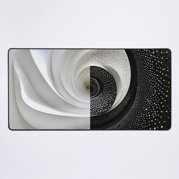 Item preview, Intricate Black and White Spiral designed and sold by Vicky Brago-Mitchell®.