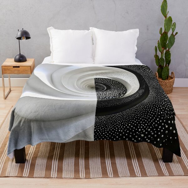 Item preview, Intricate Black and White Spiral designed and sold by Vicky Brago-Mitchell®.