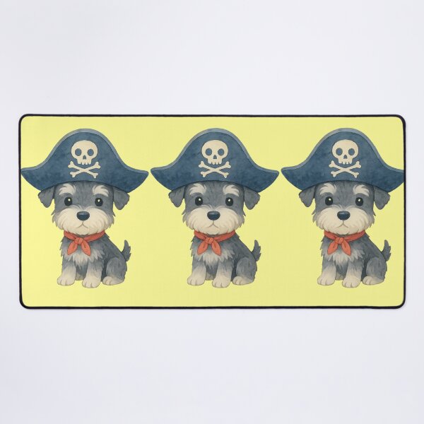 Item preview, Cute Schnauzer Pirate Tricorne Dog designed and sold by Mauswohn.