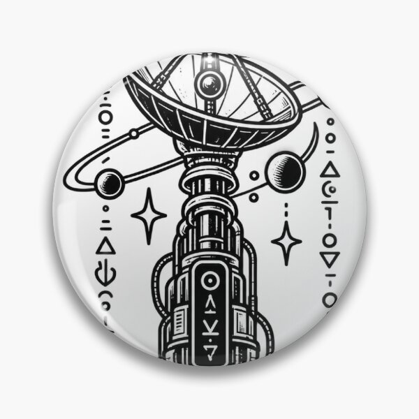 Item preview, Alien Signal Cosmic Tower designed and sold by AuudiVasustudio.