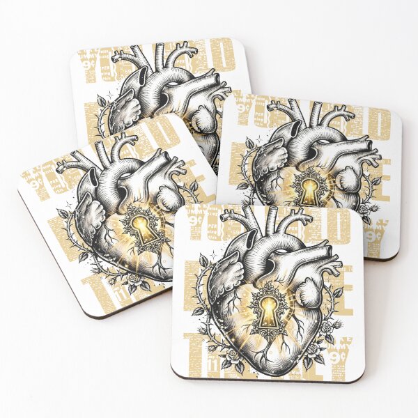 Item preview, The key to my downfall: a tattoo-style heart designed and sold by Anima Atra.