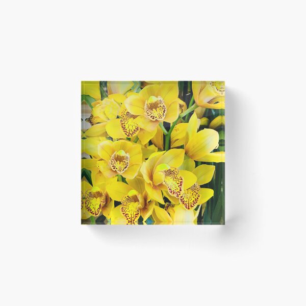 Item preview, Bright and Beautiful Yellow Orchid Floral Bouquet Art Photo designed and sold by DEC02.