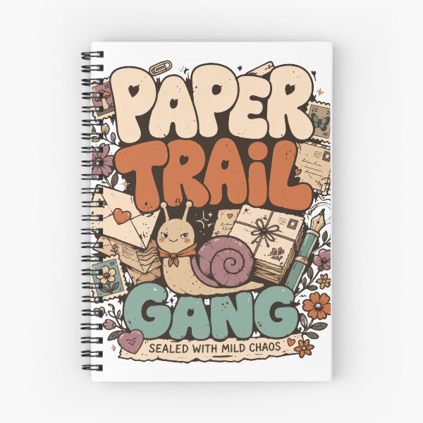 Item preview, Paper Trail Gang Snail Mail Vintage Stationery designed and sold by markymaarty.