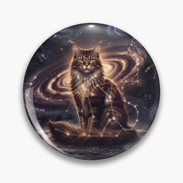 Item preview, Cosmic Maine Coon: Celestial Titan & Ancient Galaxy Guardian designed and sold by SOOstudio73.