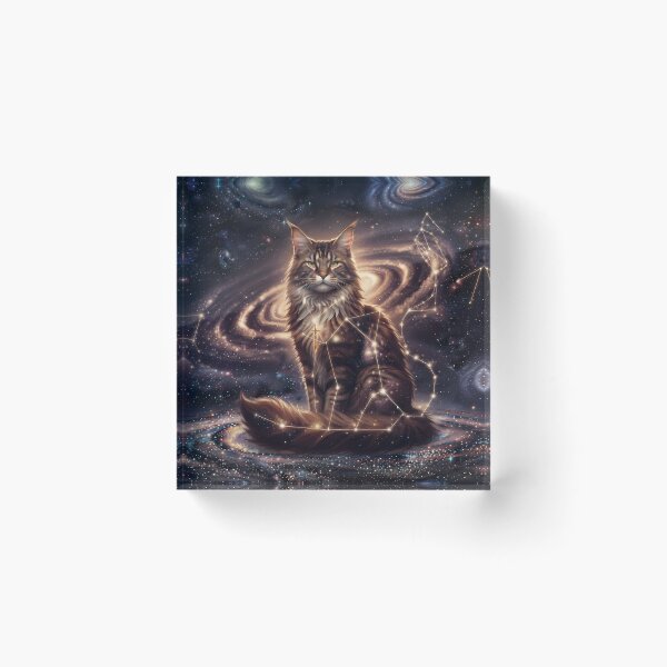 Item preview, Cosmic Maine Coon: Celestial Titan & Ancient Galaxy Guardian designed and sold by SOOstudio73.