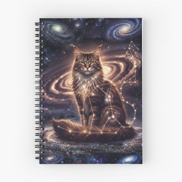 Item preview, Cosmic Maine Coon: Celestial Titan & Ancient Galaxy Guardian designed and sold by SOOstudio73.