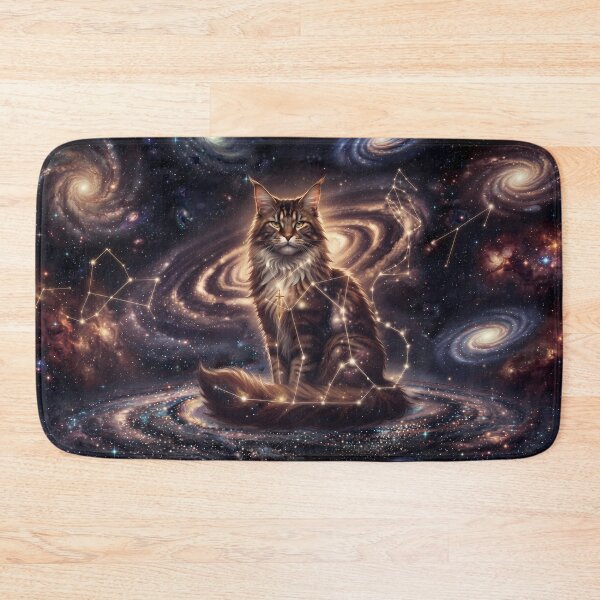Item preview, Cosmic Maine Coon: Celestial Titan & Ancient Galaxy Guardian designed and sold by SOOstudio73.