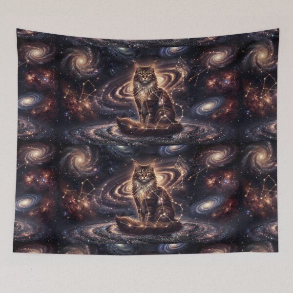 Item preview, Cosmic Maine Coon: Celestial Titan & Ancient Galaxy Guardian designed and sold by SOOstudio73.