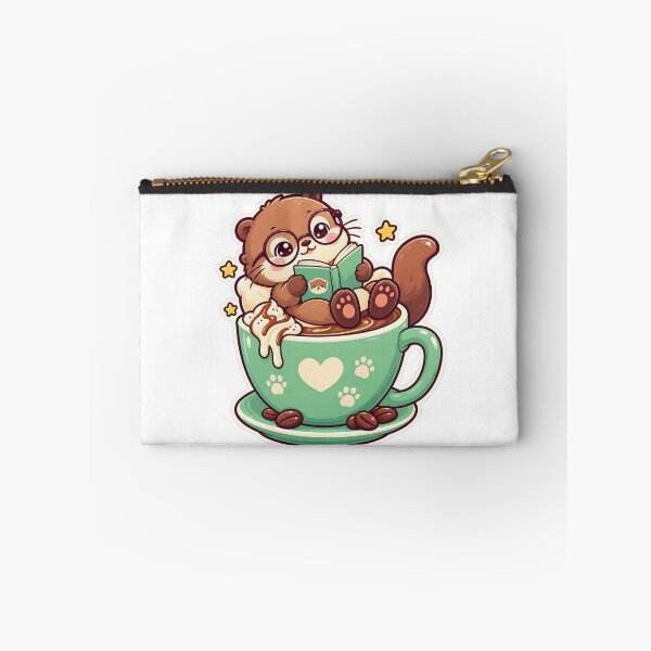 Item preview, Otter Reading Coffee designed and sold by StickyJoyStudio.