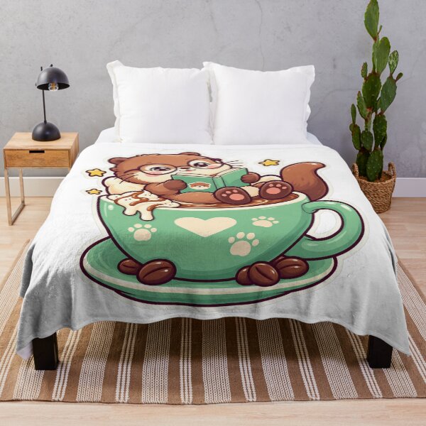 Item preview, Otter Reading Coffee designed and sold by StickyJoyStudio.
