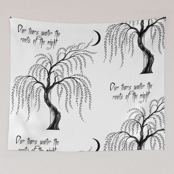 Item preview, Roots of the Night - Gothic silhouette of a willow designed and sold by Anima Atra.
