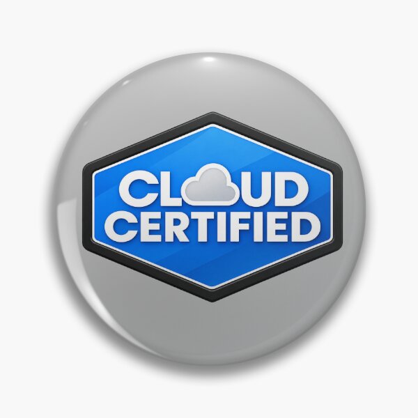 Item preview, Cloud Certified Badge Design | Microsoft Azure colors | Stickers, T-Shirts, Mugs, Backpacks, Pins, Notebooks & More designed and sold by I am Certified.