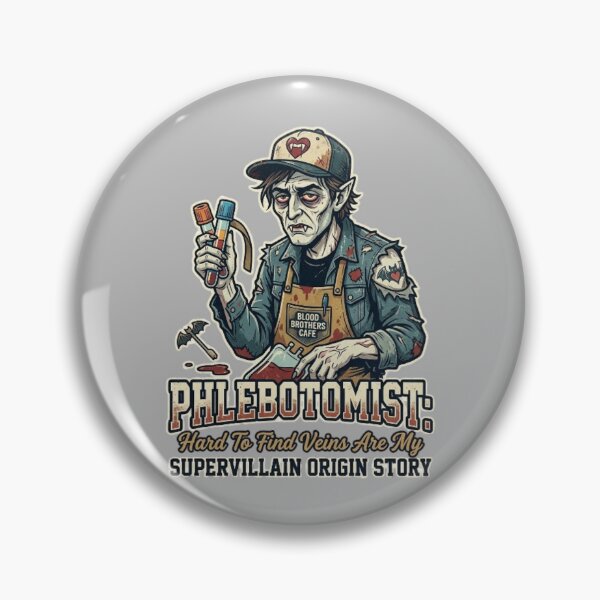 Item preview, Phlebotomist Vampire Hard To Find Veins Supervillain Origin Story designed and sold by LUKOWEAR.