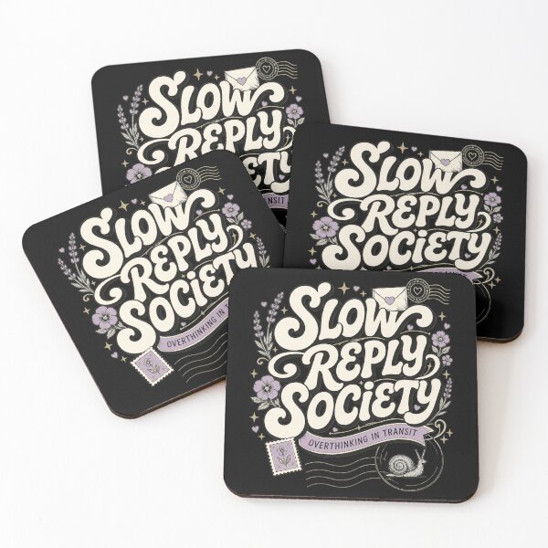 Item preview, Slow Reply Society Snail Mail Overthinker designed and sold by markymaarty.