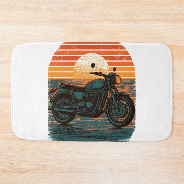 Item preview, Vintage Sunset Motorcycle Cafe Racer designed and sold by TrendyGalaxy.